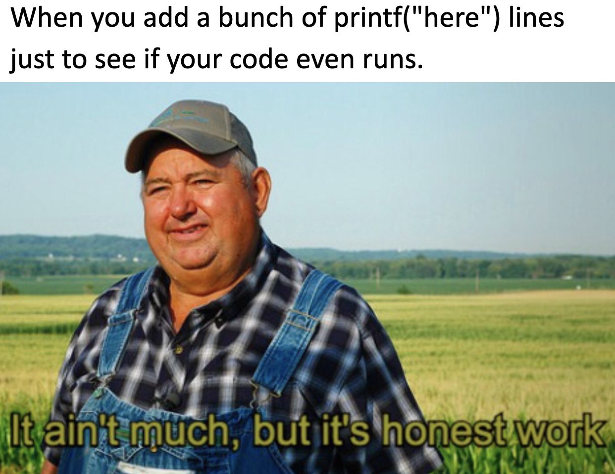 printf lines