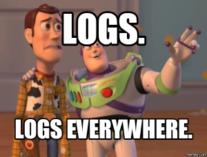 searching manually through log data