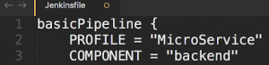 Jenkinsfile examples for two of our microservices