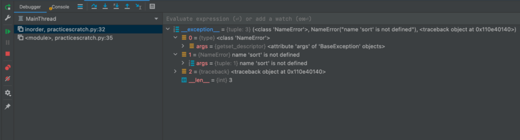 PyCharm debugger adds more detail to your logs