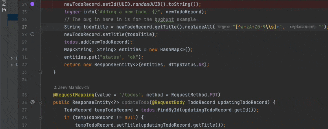 Advanced settings for Rookout non-breaking breakpoints for debugging within IntelliJ